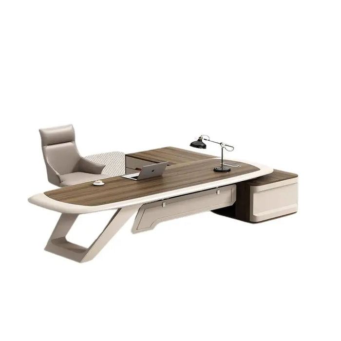 Boss Executive Office Desk Modern Luxury Reception Standing Table Reception Mesa Escritorio Con Cajones Office Furniture DWH