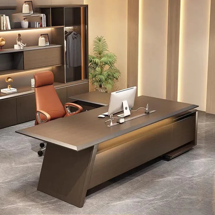 Modern Executive Office Desks Desktop Console Storage Corner Table Mainstays Conference Boss Work Table Mesa Escritorio Supplies