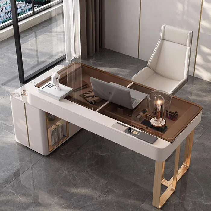 Meeting Office Desk Shelves Console Coffee Extender Writing Desk Foldable Decorations Scrivanie Per Ufficio Luxury Furniture