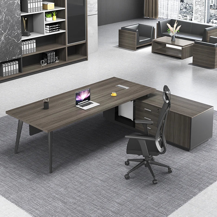 Conference Storage Office Desk Corner Monitor Stand Up Meeting Boss Luxury Office Desk Workbench Scrivania Legno Furniture HDH