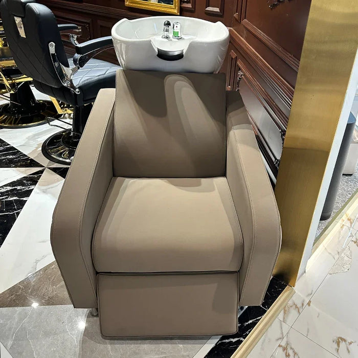 Salon Shampoo Chair Hairdressing Treatment Professional Spa Shampoo Bed Beauty Salon Washbasin Hairdresser Furniture GY50GP