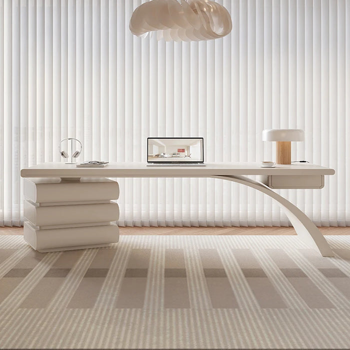 Executive White Writing Desk Table Computer Gaming Standing Desk Study Organizer Pc Escritorios De Oficina Home Office Furniture