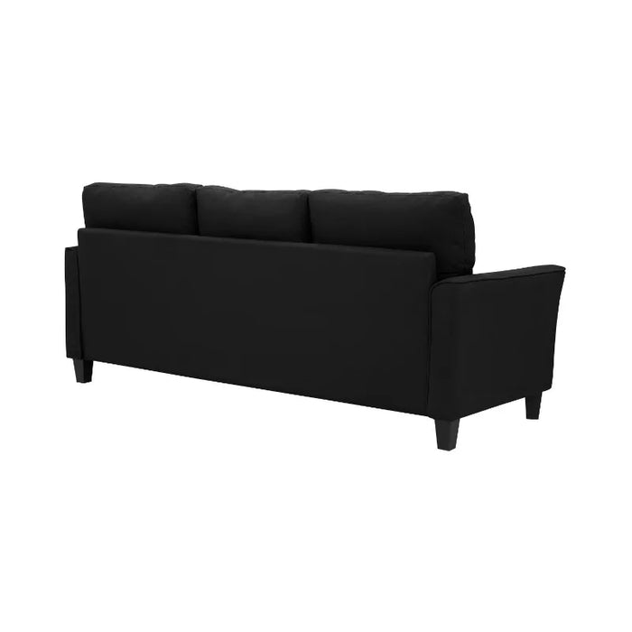 Mainstays Auden 3 Seat Classic Modern Sofa, Black