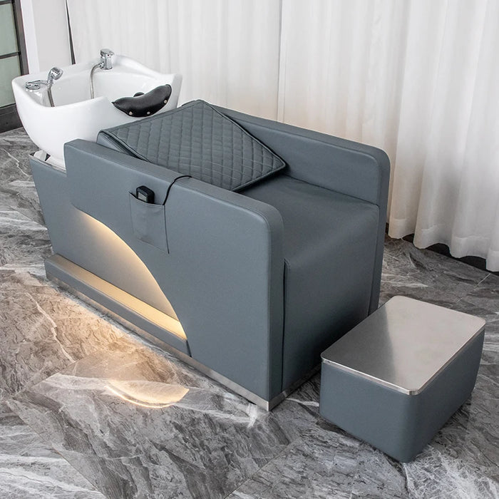 Shower Head Shampo Chair Stylist Luxury Comfort Hair Washing Station Chair Ergonomics Behandelstoel Salon Equipment MQ50SC