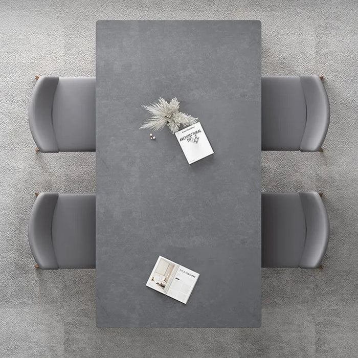 Modern Rectangle Dining Table Japanese White Waterproof Wooden Dining Table Luxury Marble Mesa De Comedor Kitchen Furniture