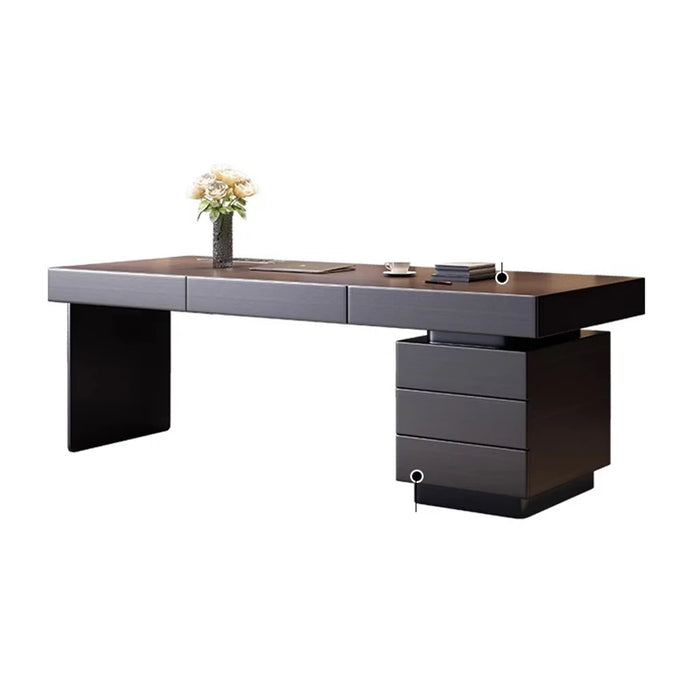 Storage Computer Workbench Black Executive Drawers Desktop Office Desks Standing Reception Scrivania Cameretta Office Furniture