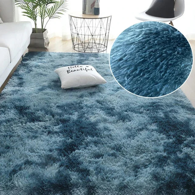 13340 New Nordic Tie-Dye Carpet Wholesale Plush Mat Living Room Bedroom Bed Blanket Floor Cushion for Home Decoration