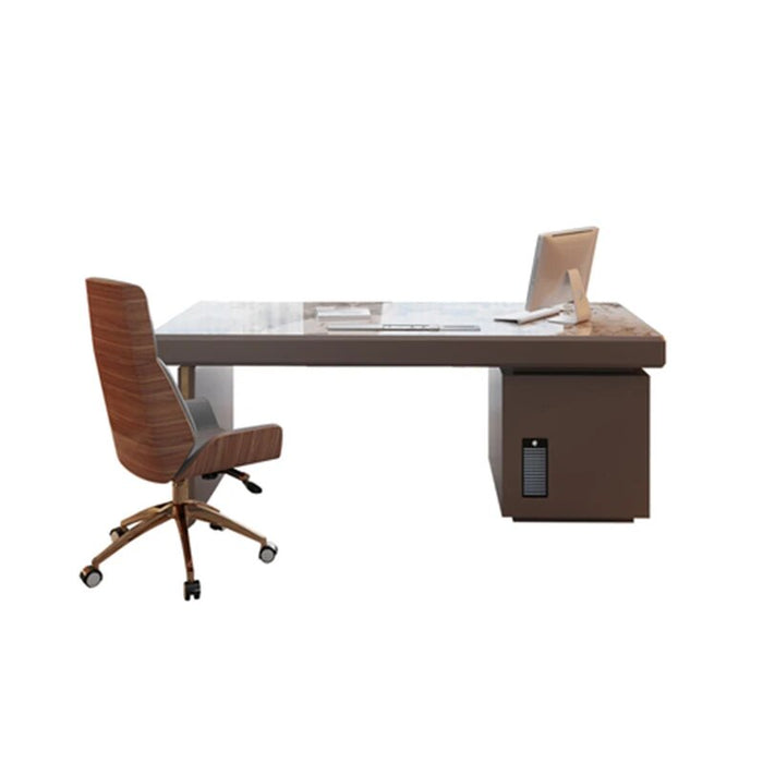 President Boss Desk Table Modern Aesthetic Drawers Hole Cover Desk Table Men Aesthetic Escritorios De Oficina Library Furniture