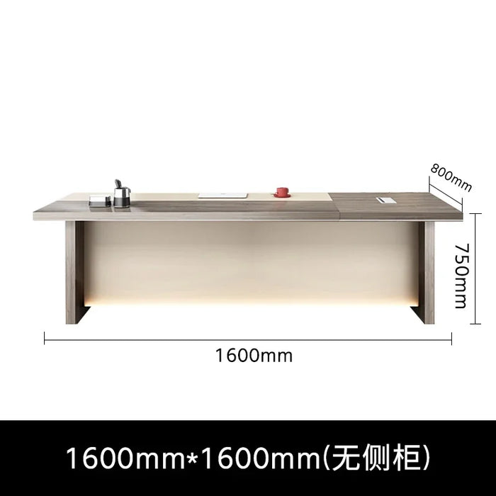 Executive Writing Desk Storage Black Desk L Shape Foldable Modern Manicure Table Work Mesa Para Compuatador Nordic Furniture