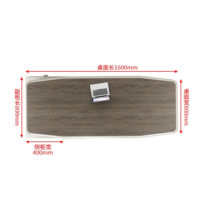 Light Luxury Boss Desk Simple Modern High-end Manager Business Desk Leadership General Manager Office Furniture Desk Combination