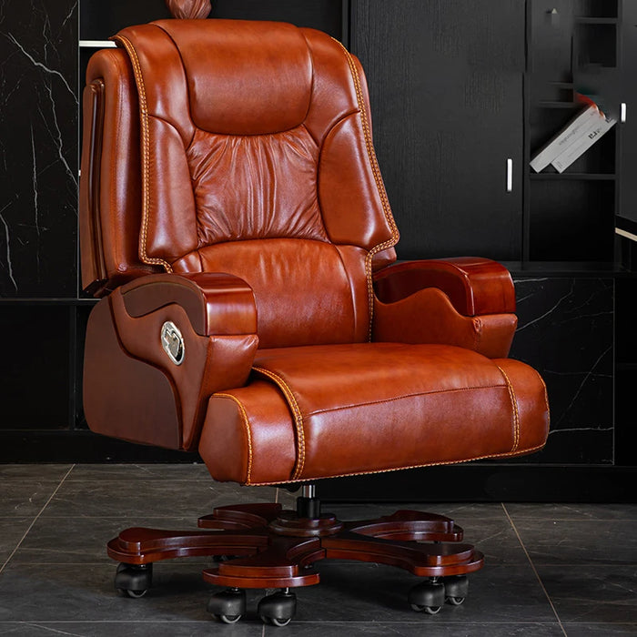 Cushion Stool Ergonomic Chair Playseat Rocking Floor Study Ergonomic Chair Swivel Leather Cadeiras Office Furniture LSL25XP