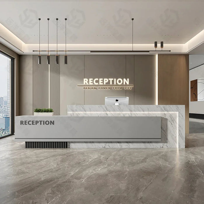 Cash Office Reception Desk Stand Podium Store Simple Reception Desk Luxury Cashier Table Recepcion Mostrador Hotel Accessories