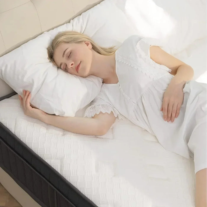 120 Nights Risk-FreeTrial Queen Size Mattress 10Inch Hybrid Mattress Mattresses for Sleeping Medium Feel Matress King Size Bed
