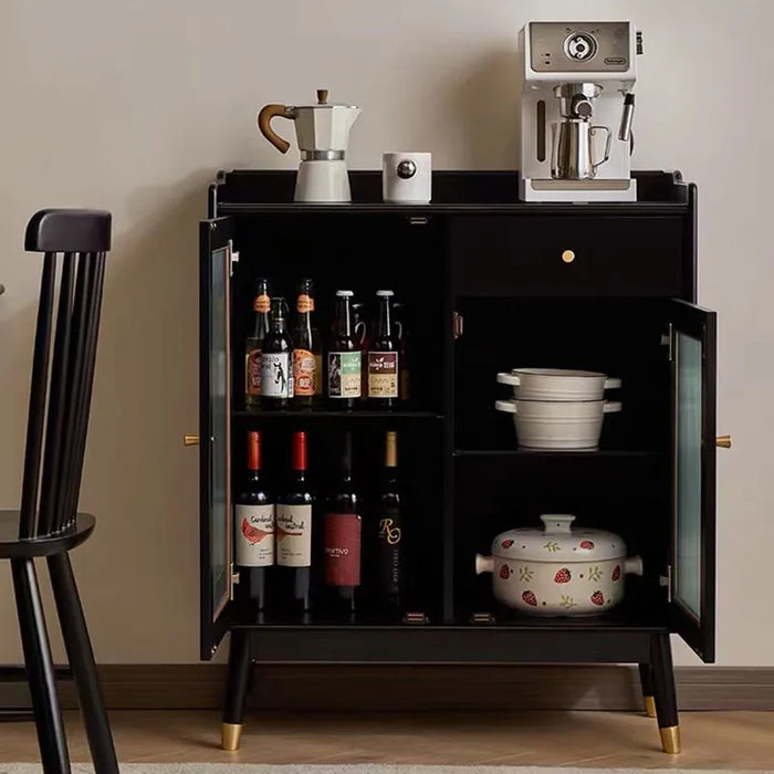 Black Drawers Shelf Sideboard Display Outdoor Organizers Minimalist Cabinet Living Room Kitchen Muebles De Cocina Home Furniture