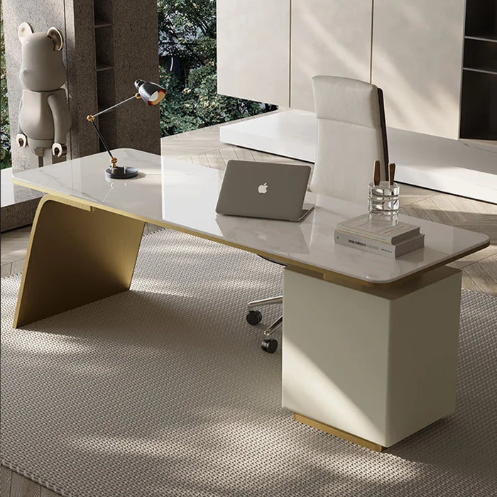Reception Small Office Desk Organizers Study Modern Modern Workflow Computer Desks Drawers Scrivania Ad Angolo Office Furniture