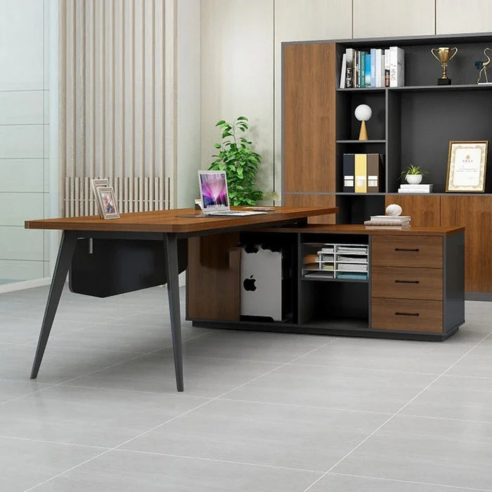 Modern Computer Office Desk Single Drawers Wood Designer Professional Desk Tables Studio Mesa Para Computador Home Furniture