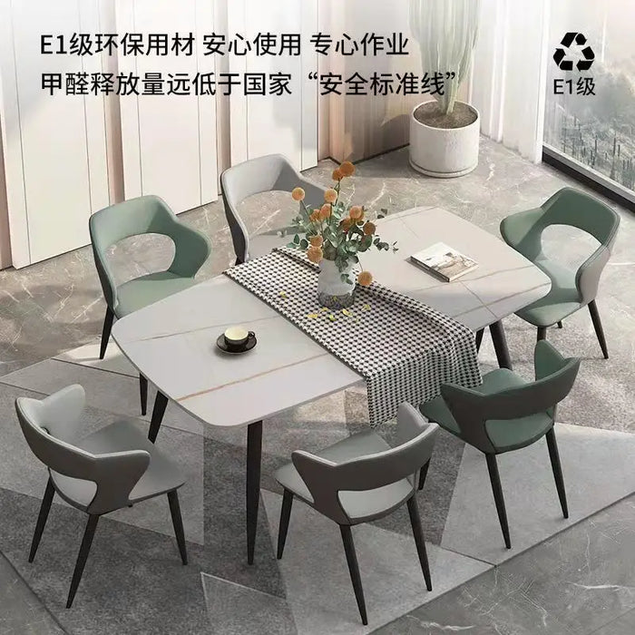 Light Luxury Dining Chair Modern Minimalist Home Net Red Backrest Desk Hotel Living Room Chair Nordic Art Dining Chair Furniture