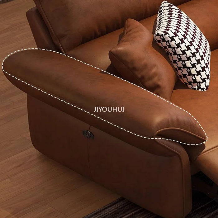 Luxury Electric Reclining Sofa Multifunction Nordic Cinema Adult Lounge European Couch Elegant Minimalist Muebles Home Furniture