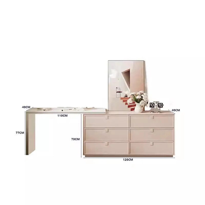 Fashion Bedroom Dressing Table Container European Mirror Chair Dressing Table Drawer Multifunctional Coiffeuse Furniture Makeup
