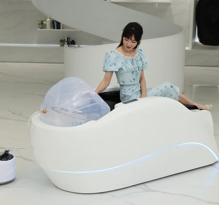 beauty salon electric luxury hair washing massage chair shampoo bed and bowl