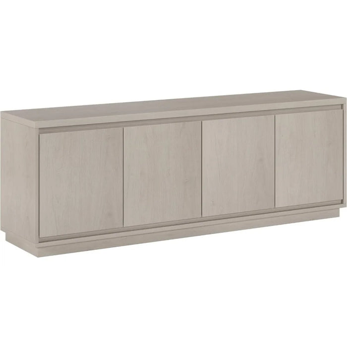 Living room TV cabinet, floor standing TV cabinet with 4 cabinets, 68 inches wide, white