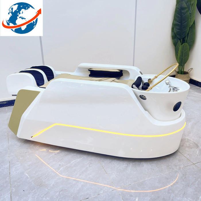 Salon spa water circulation Hair Washing Massage Chair Hair washing shampoo bed