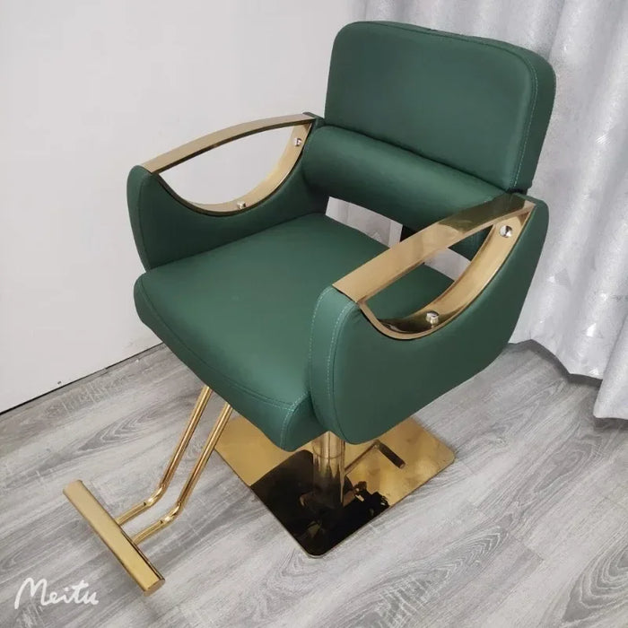 Professional Pedicure Barbers Armchairs Stylist Aesthetic Hairdressing Chair Backrest Mocho Cadeira Barber Equipment MQ50BC