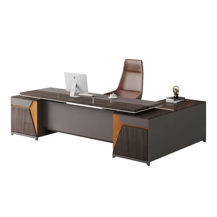 Simple modern office large shift desk office furniture desk chair combination