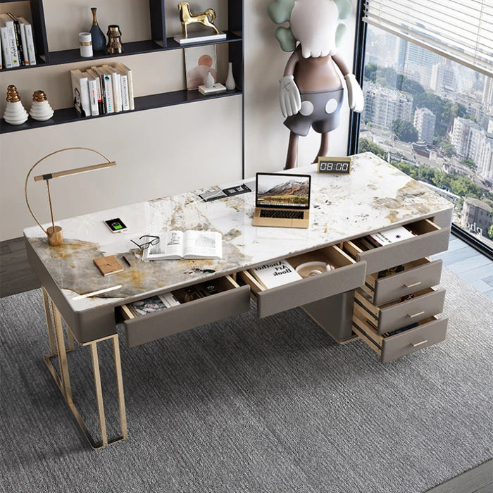 Write Computer Office Desks Design Italian Household Slate Office Desks Luxury Simplicity Bureau Meuble Working Equipment QF50OD