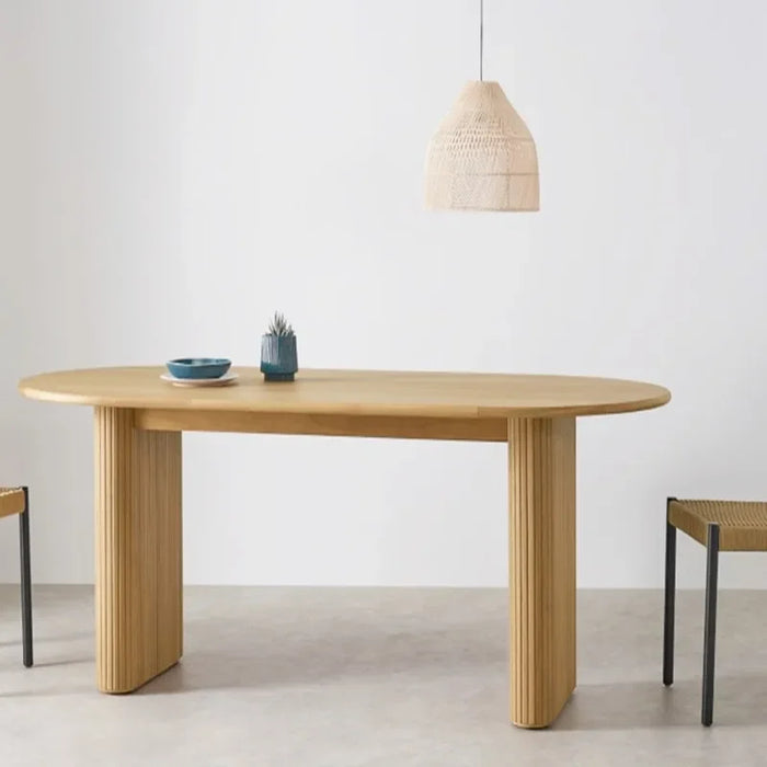 Oval Wooden Dining Tables Living Room Luxury Outdoor Design Modern Dining Tables Kitchen Nordic Esstische Home Furniture SR50DT