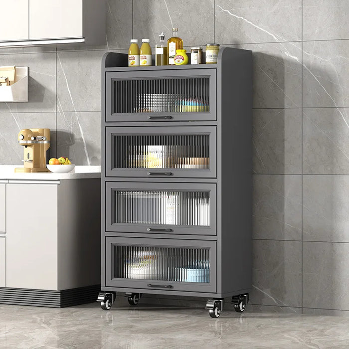 White Microwave Cabinet Sideboard Modern Bedside Exquisite Nordic Sideboard Storage Rack Design Armario Cocina Furniture ZT50SD