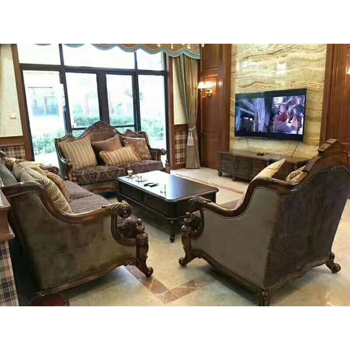 French style fabric sofa set for living room and sofa chair for living room from China factory GF40.1