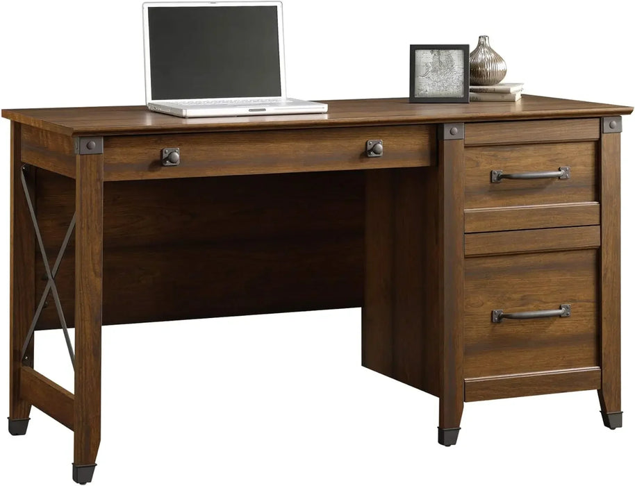 Carson Forge Desk, Washington Cherry finish
