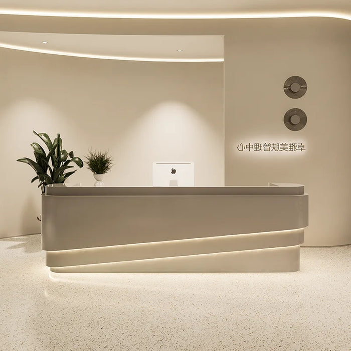 Mobile Supermarket Reception Desk Restaurant Modern Simple Salon Reception Desk Office Register Bancone Reception Bar Furniture