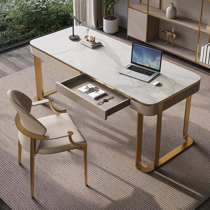 Luxury Study Room Desk Table Minimalist Computer Modern Ergonomic Desk Table Drawers Youngs Mesa Escritorio Library Furniture