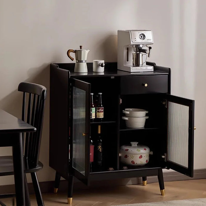 Black Drawers Shelf Sideboard Display Outdoor Organizers Minimalist Cabinet Living Room Kitchen Muebles De Cocina Home Furniture