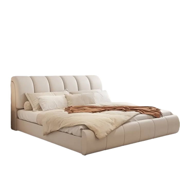 White Queen Frame Bed European Headboard Soft King Size Human Bed Double Human Floor Muebles Para Dormitorio Nordic Furniture