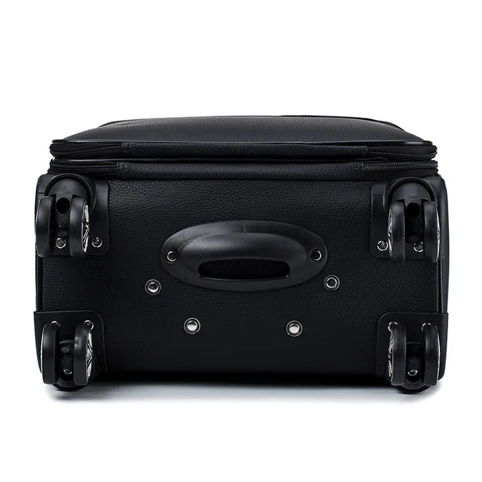 18 Inch Travel Expandable PU Luggage Bag Laptop Trolley Cabin Suitcase With Wheels TSA Lock Check-in Case Valise Free Shipping