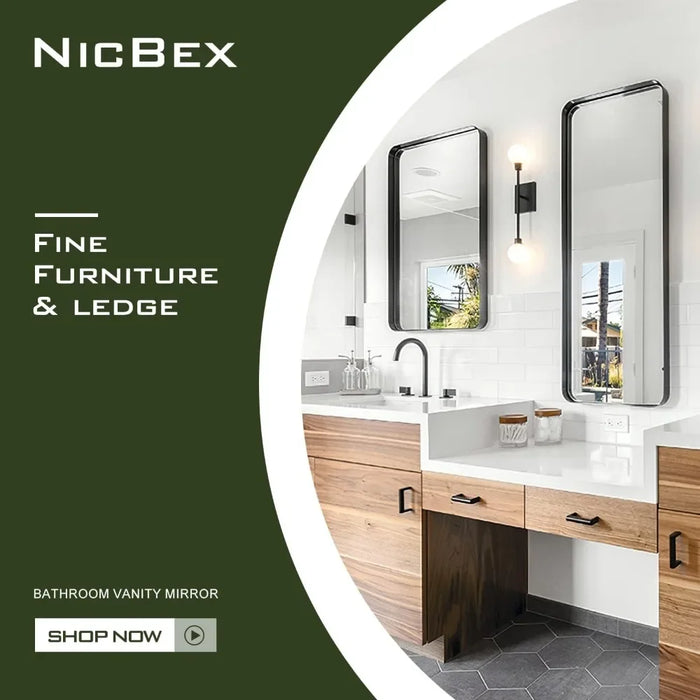 Modern Makeover Mirror Round Corners Bathroom Mirrors 50x32 Inch Bathroom Vanity Mirror Home Deco Freight free