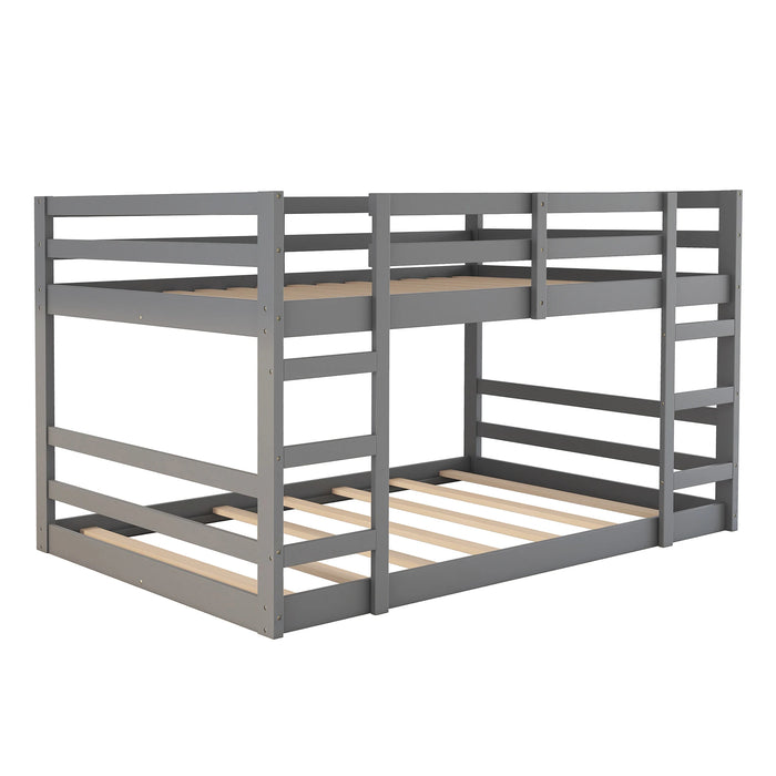 Twin Over Twin(Full Over Full)Bunk Bed with Ladder