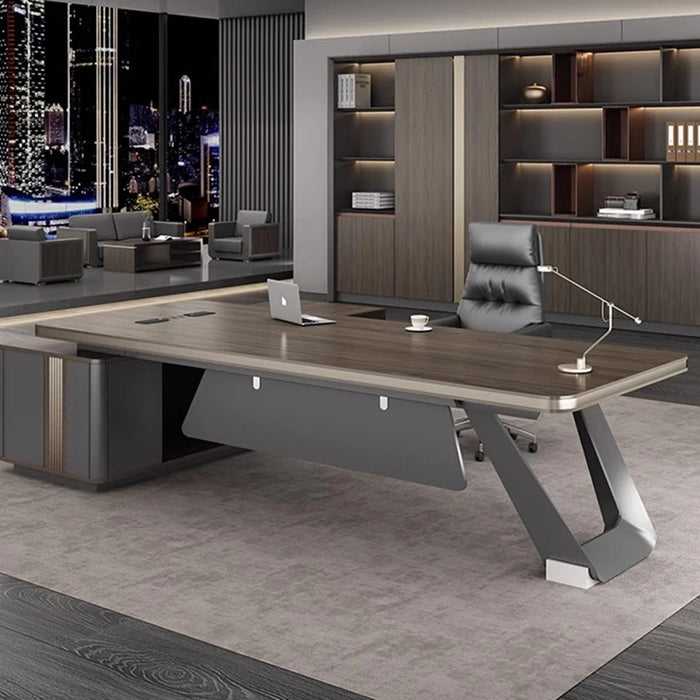Boss Desk Minimalist Modern Office Furniture Desk President Supervisor Manager Office Business Desk And Chair Combination