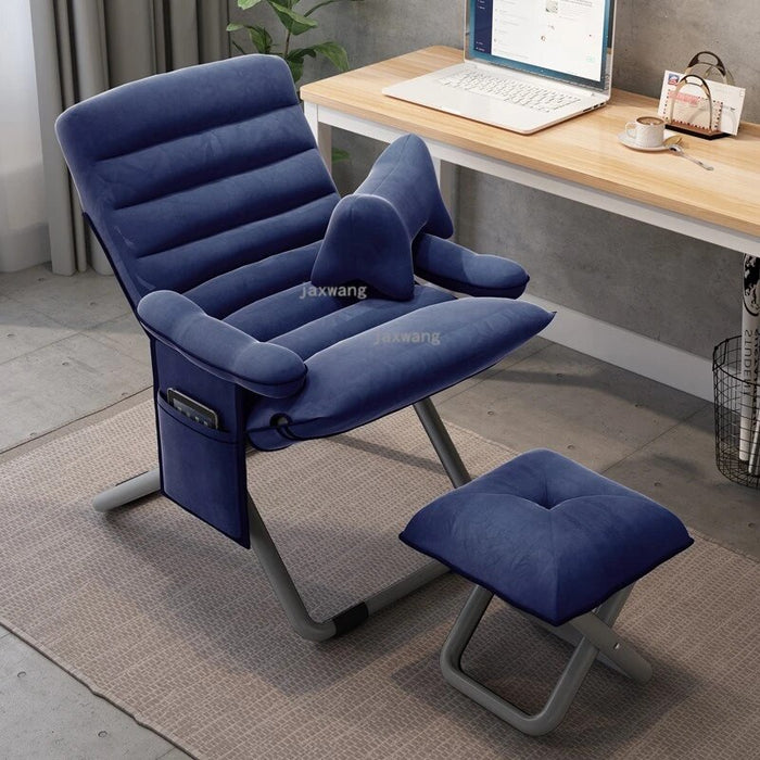 Fabric Leisure Office Chairs Simple Home Computer Chair Lazy Dormitory Folding Sofa Modern Backrest Game Chair Office Furniture