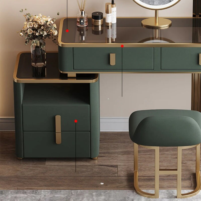 Luxury Nordic Vanity Tables Makeup Lights Mirror Modern Minimalist Vanity Tables Wooden Tavolo Trucco Bedroom Furniture WZ50VT