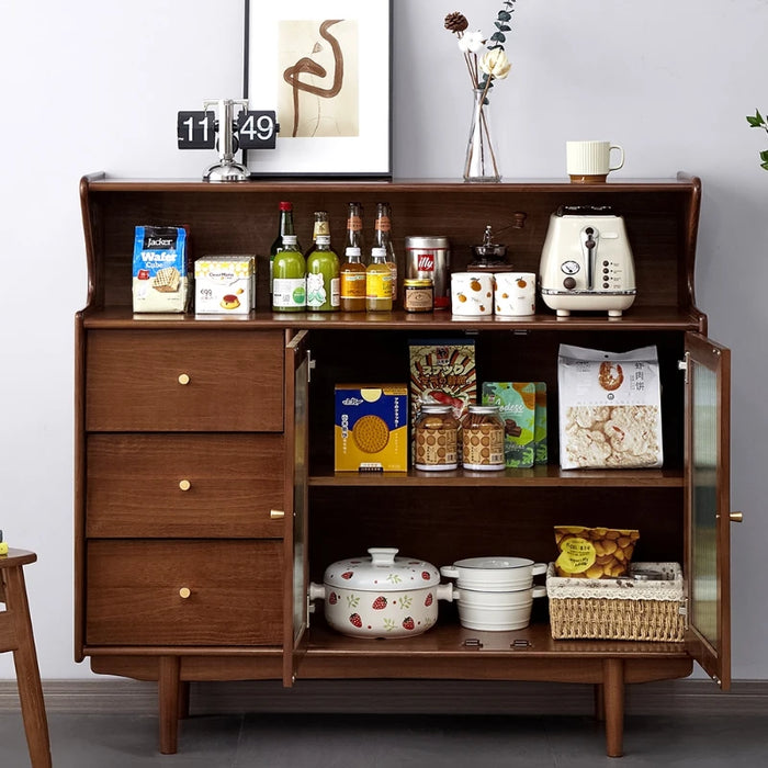 Kitchen Glass Sideboards Cabinets Luxury Nordic Modern Cupboard Sideboards Space Saving Armario De Cocina Home Furniture MR50CJ
