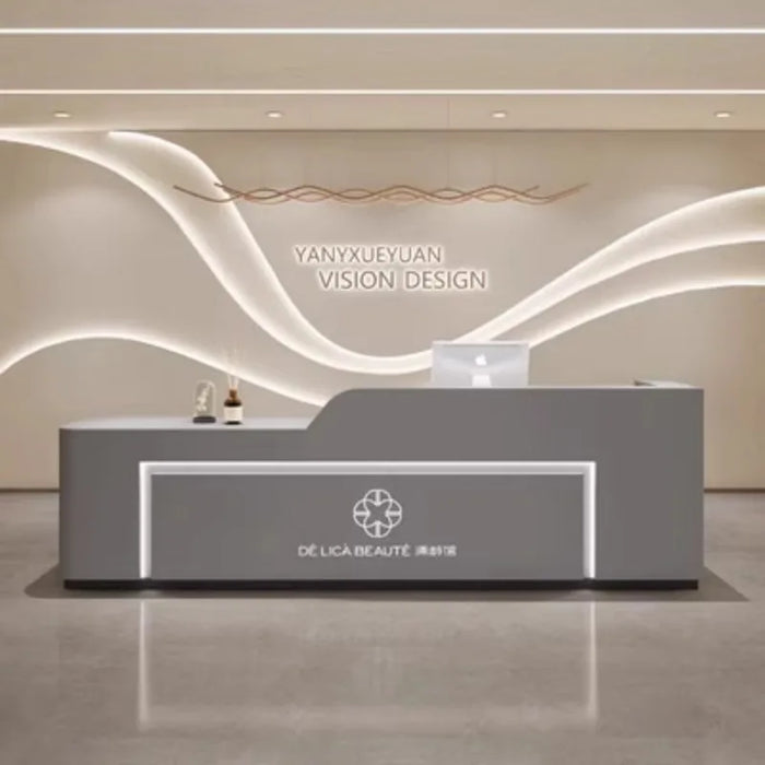 Luxury Modern Reception Desks Office Barbershop Mobile Bar Counter Checkout Register Conference Comptoir Caisse Bar Furniture