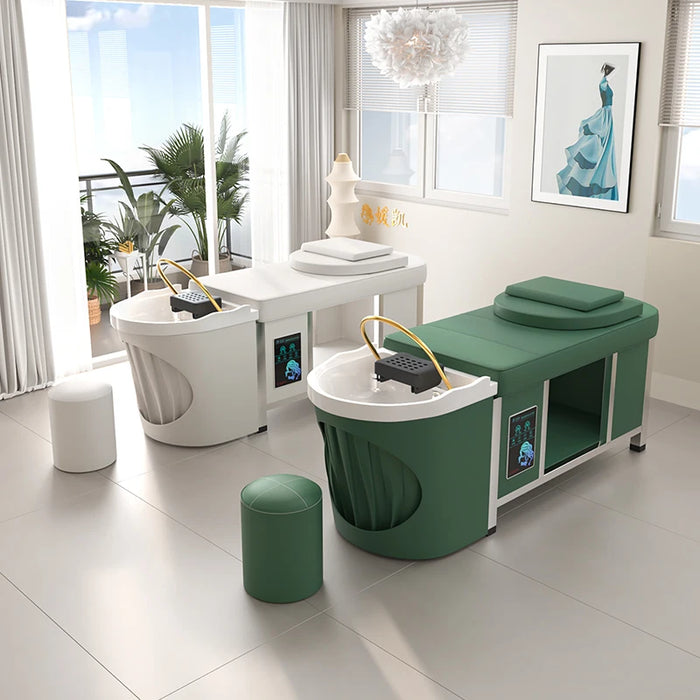 Professional Beauty Spa Progressive Shampoo Chair Headspa Massage Sedia Parrucchiere Salon Furniture CY50XF