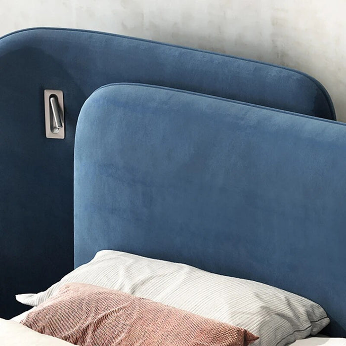 Modern Luxury Up-Holstered Beds Bedroom Furniture Italian Tufted Headboards Pine Wood King Size Bed Frame Queen cama de casal