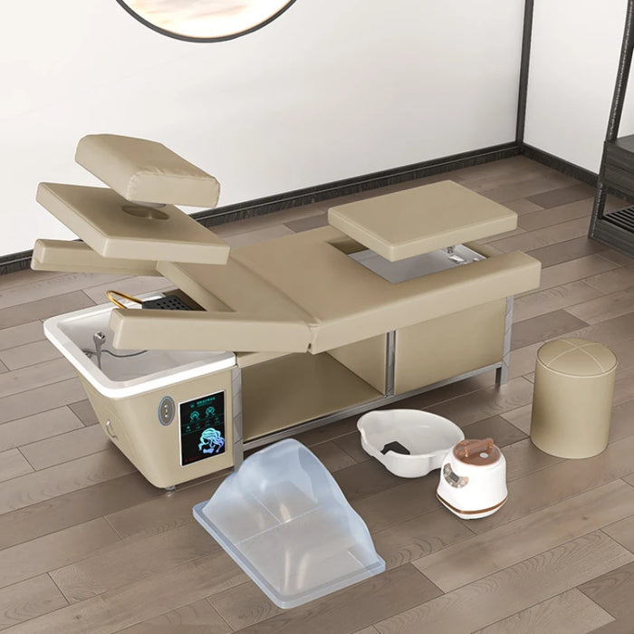 Cosmetic Salon Shampoo Chair Hair Washing Bed Simple Beauty Sink Shampoo Chair Fumigating Cadeira Barber Shop Furniture ZT5SC