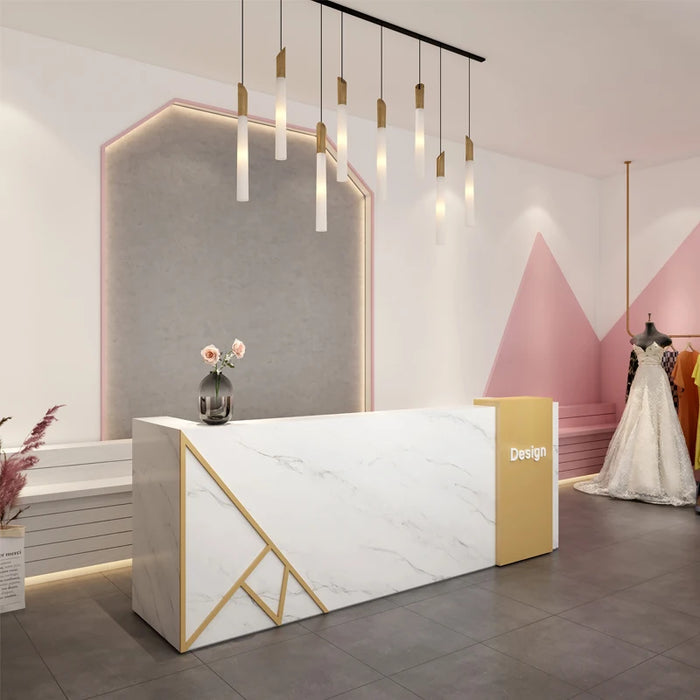 Office Stand Reception Desk Front Desk Podium Store Information Reception Desk Luxury Restaurant Empfangstheke Bar Furniture