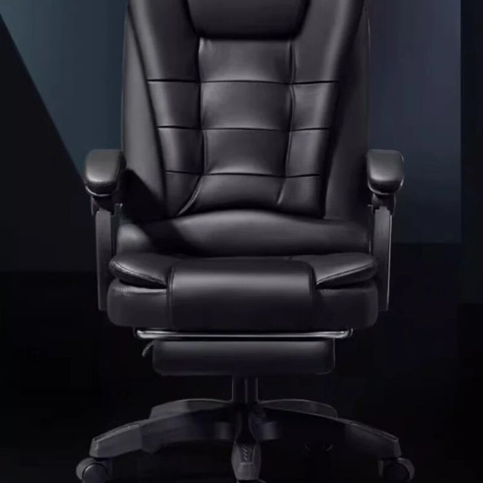 Tall Comfortable Black Office Chair Recliner Luxury Leather High Modern Office Chair Gaming Room Silla De Oficina Furniture